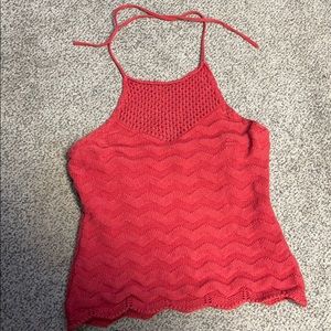 Crochet Strapless Top